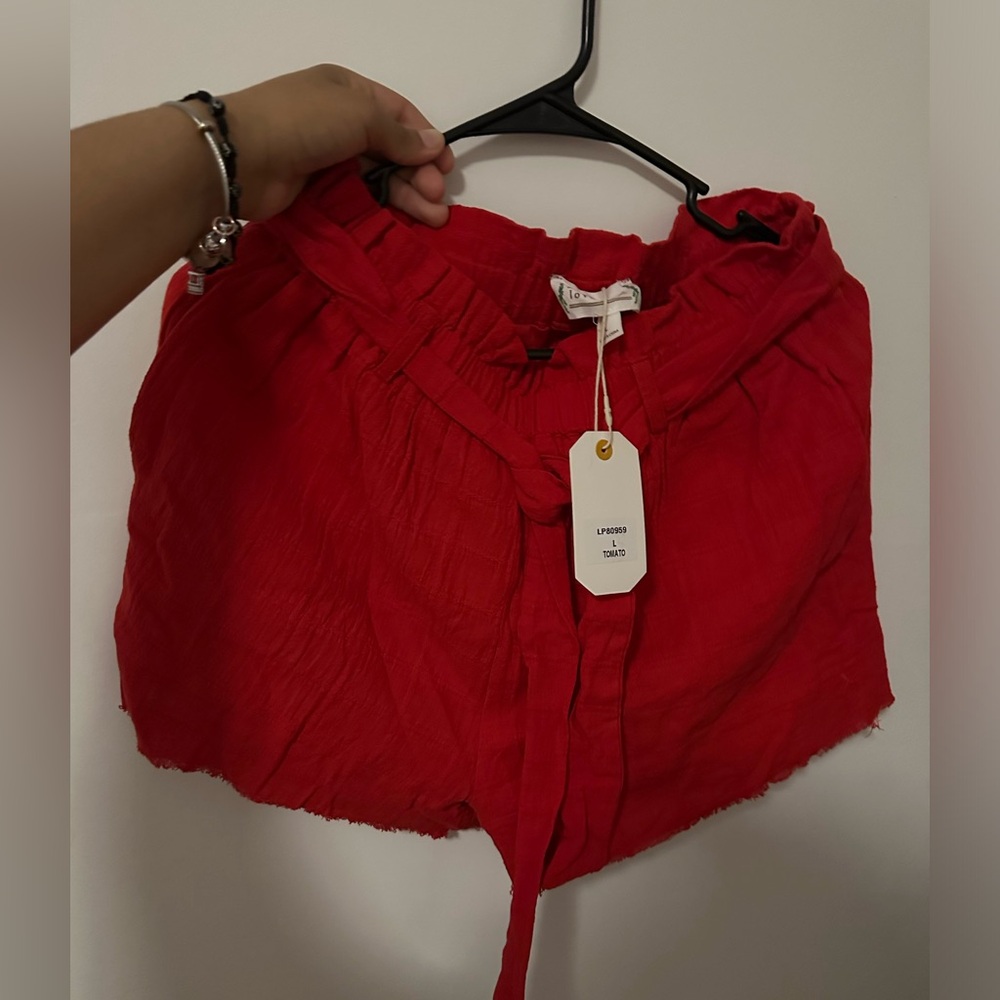 Red shorts